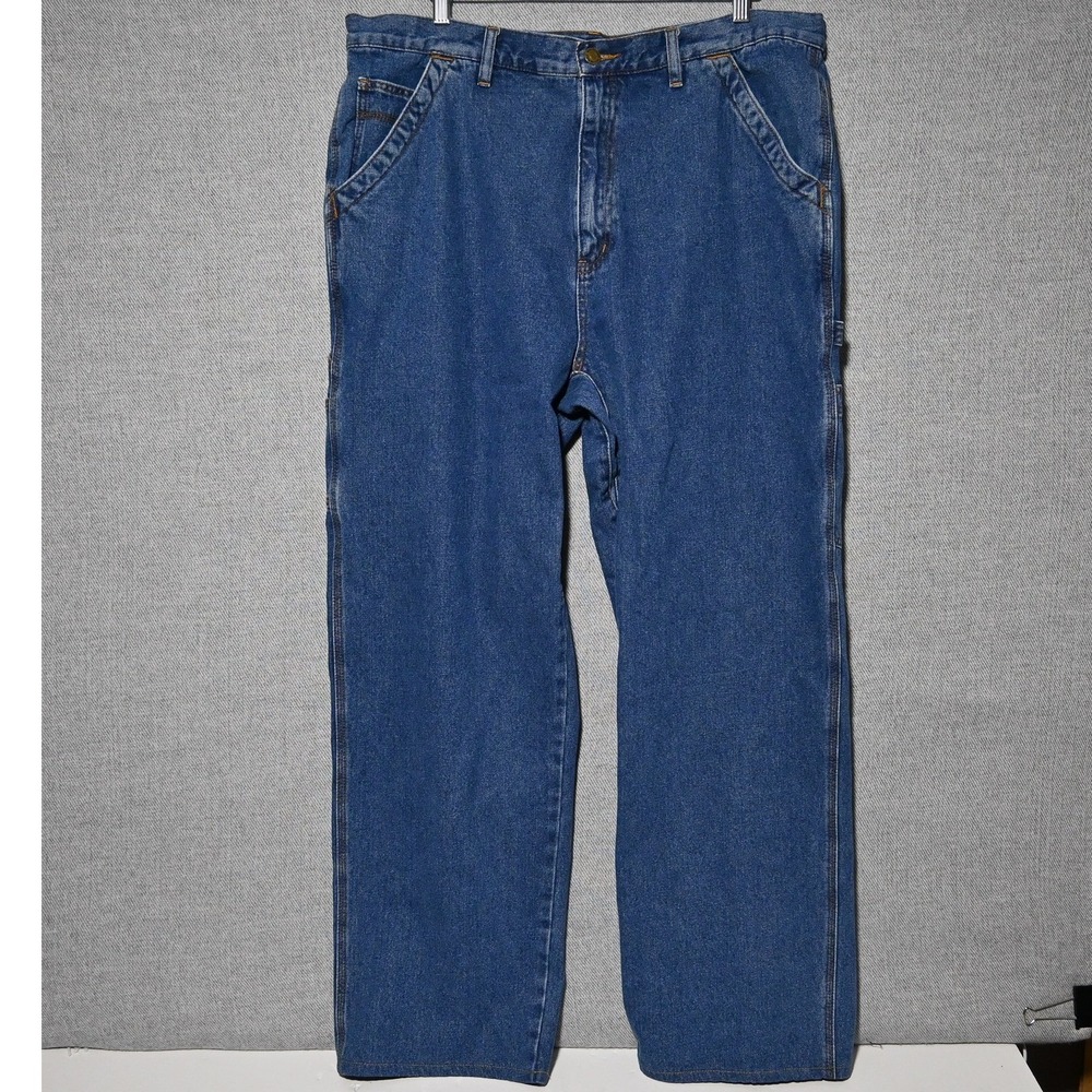 Wolverine Carpenter Jeans Mens Utility Workwear Denim 40x34 Blue